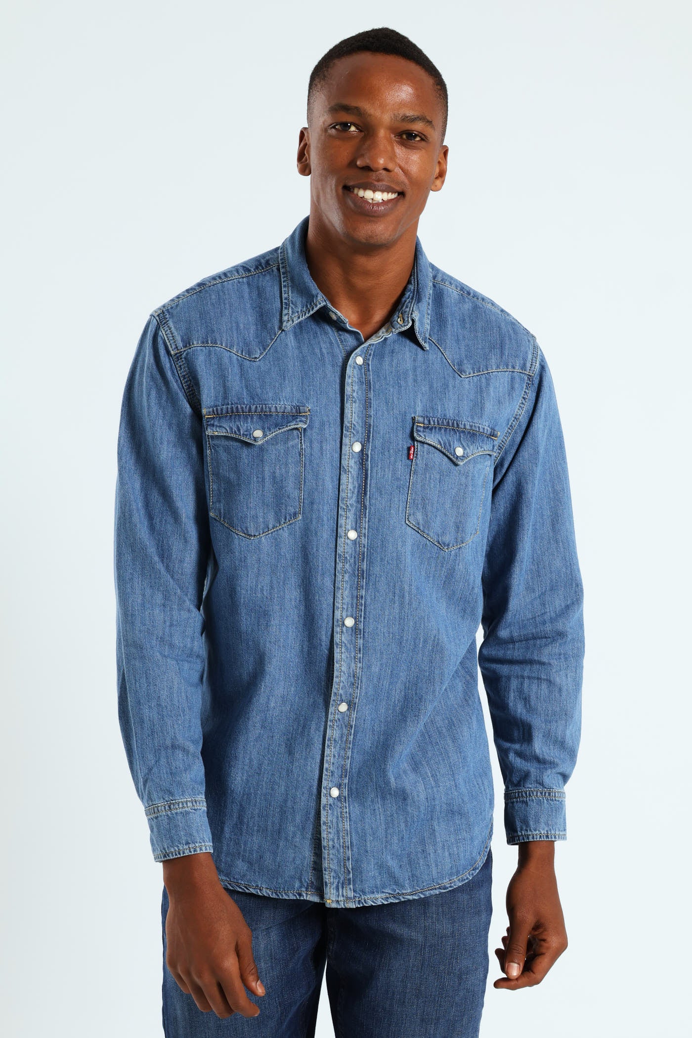 Mens Classic Western Za Shirt - Dark Wash – Edgars