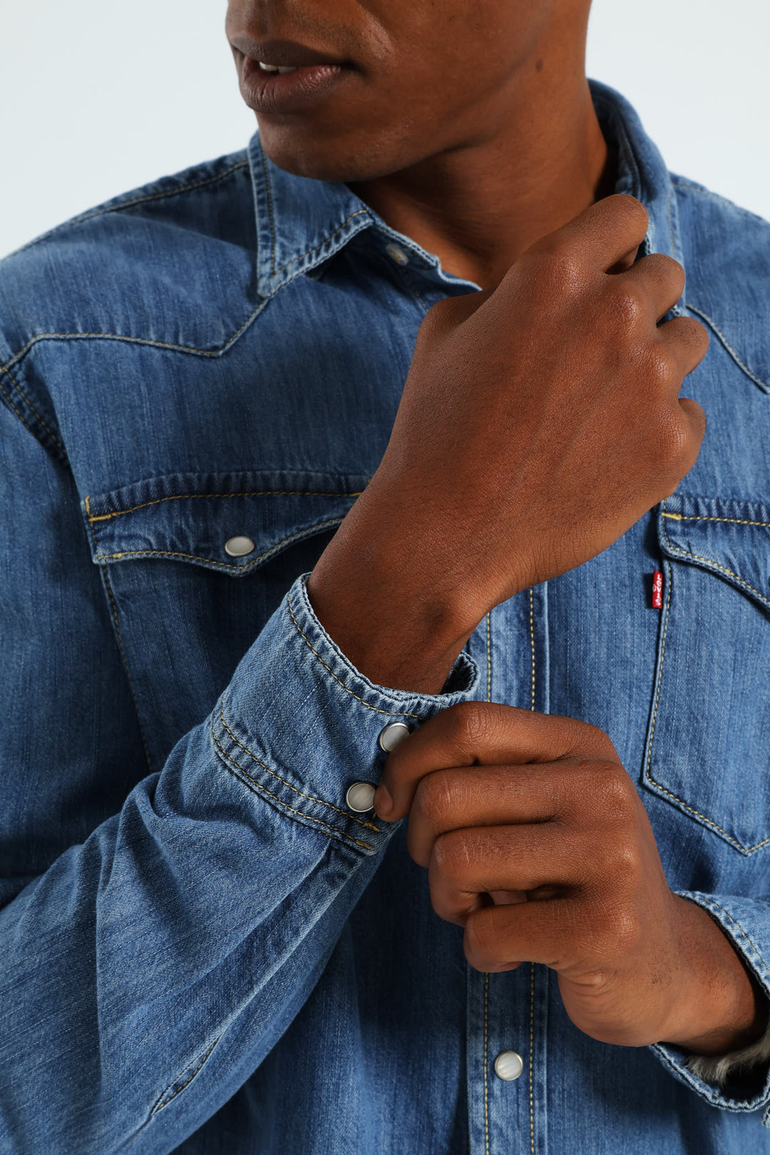 Classic Western Za Shirt - Dark Wash