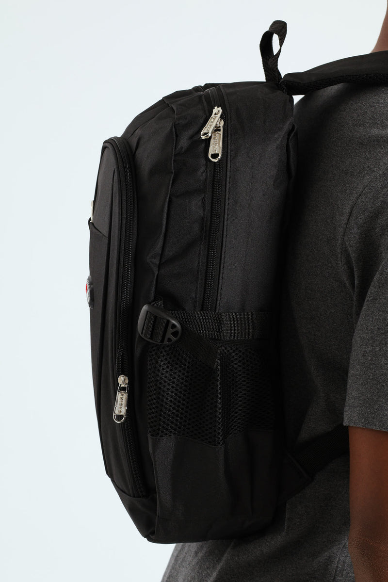 Zipped Backpack - Black