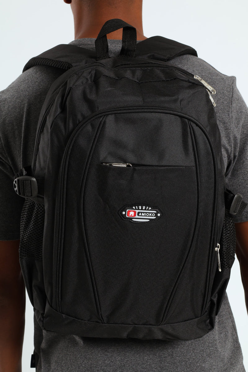 Zipped Backpack - Black