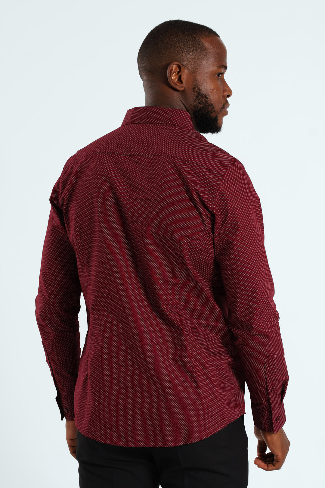 Slim Spot Shirt - Burgundy