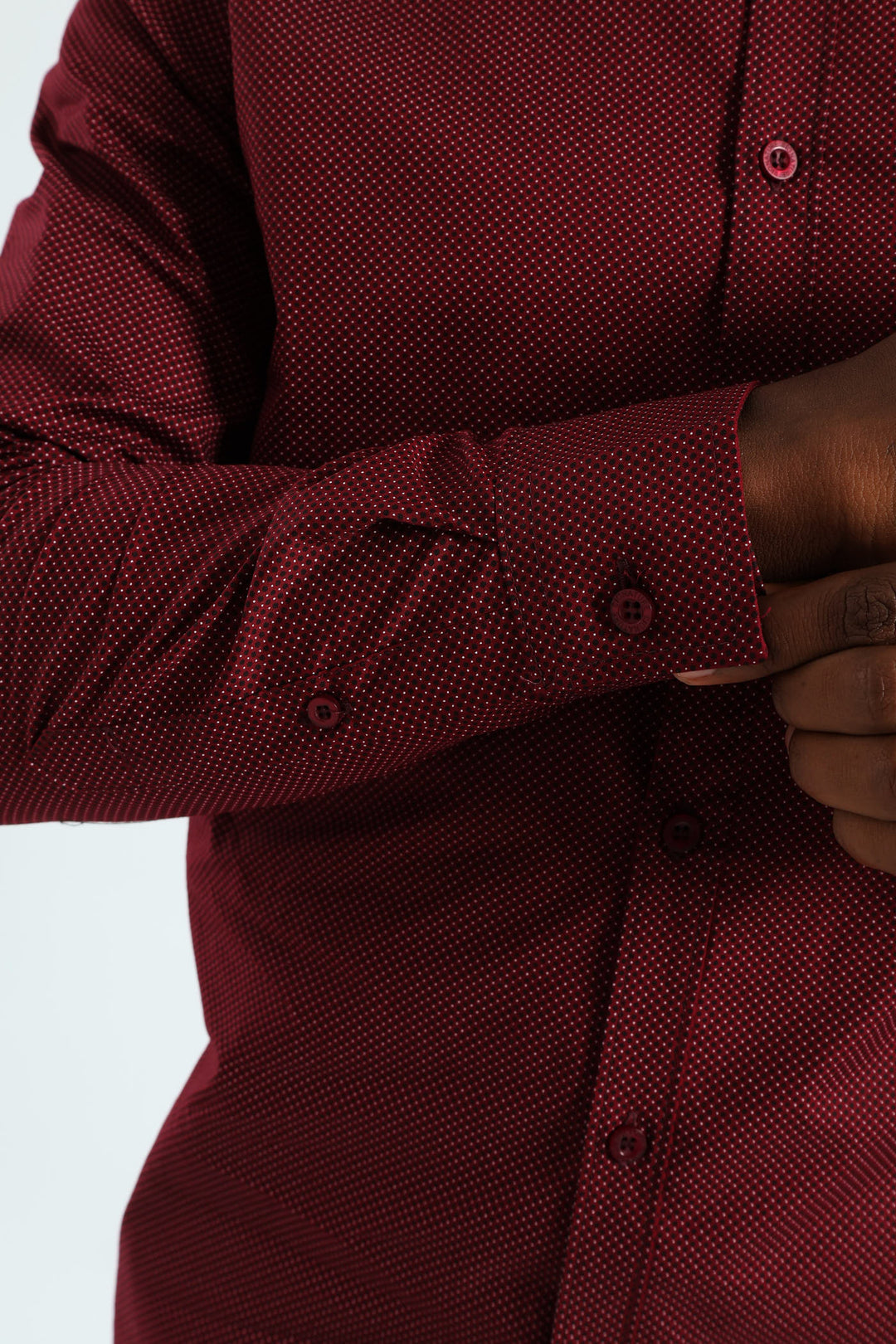 Slim Spot Shirt - Burgundy