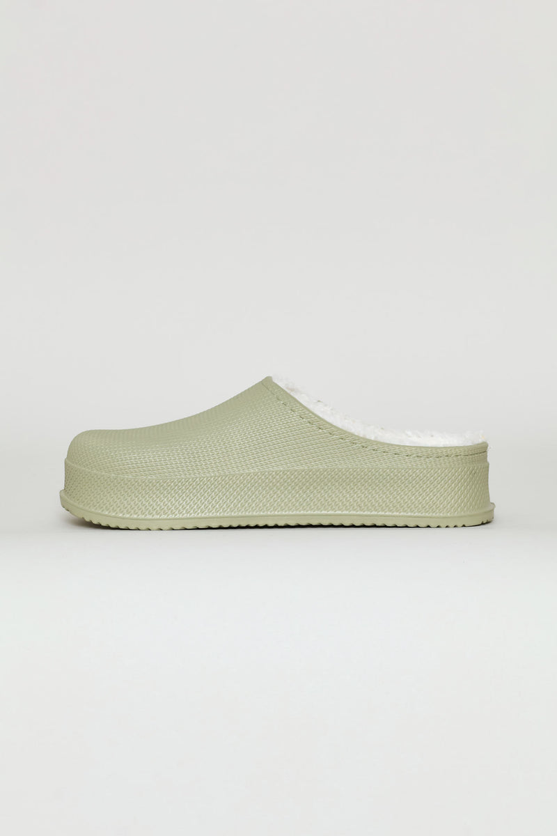 Lined Closed Toe Eva Clog - Sage
