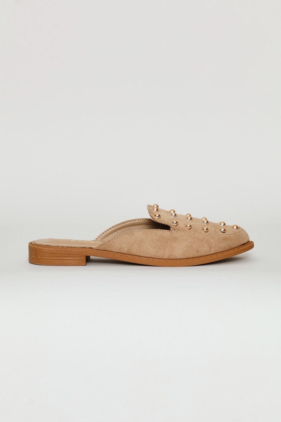 Studded Push-In Slip On - Natural