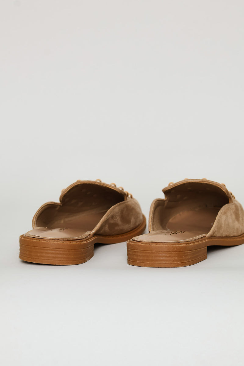 Studded Push-In Slip On - Natural