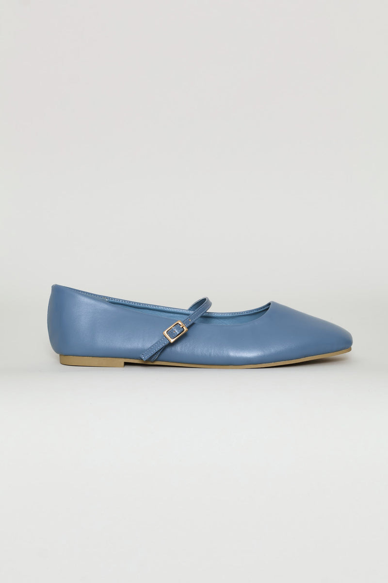 Plain Mary-Jane Pump - Duck Egg Blue