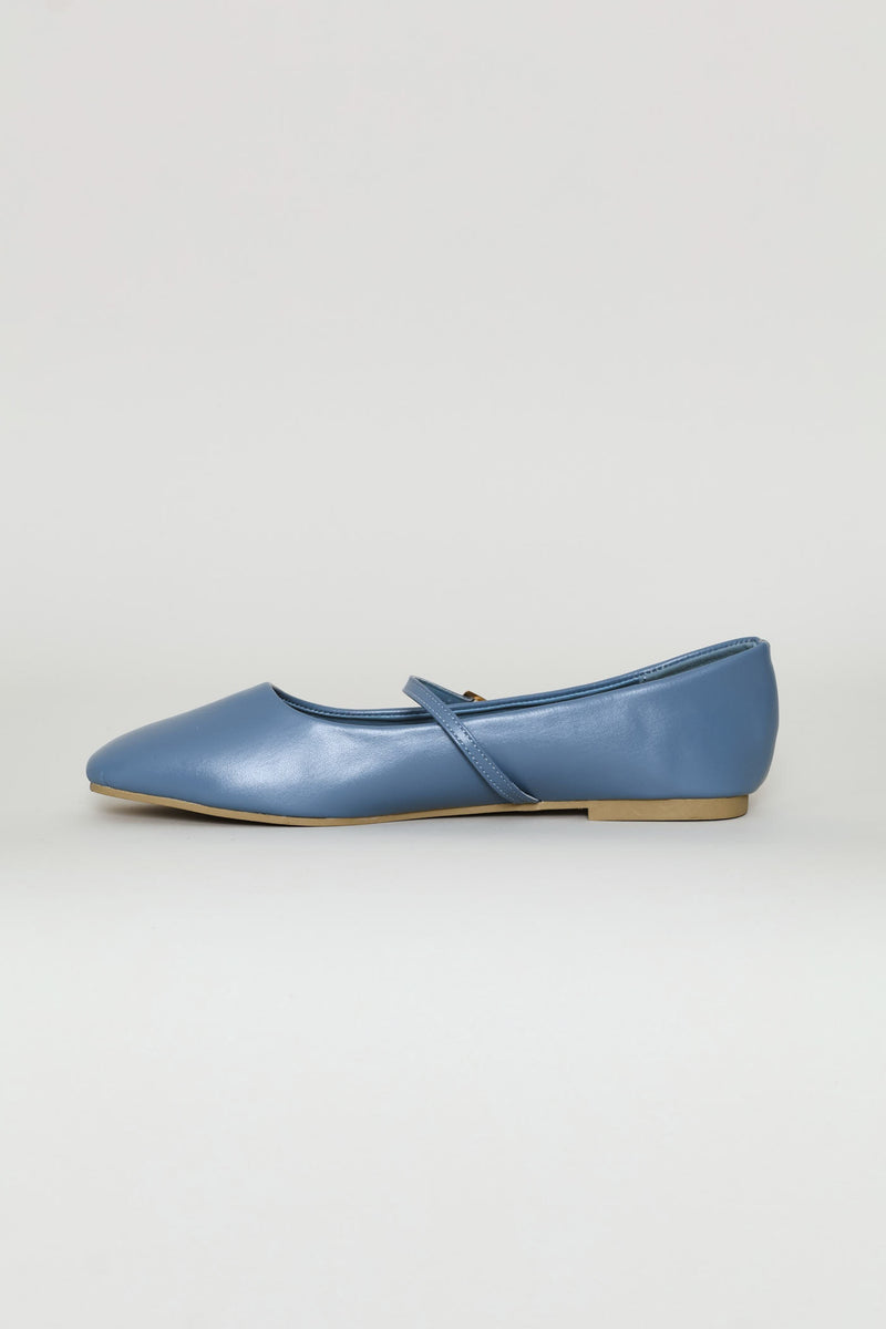 Plain Mary-Jane Pump - Duck Egg Blue