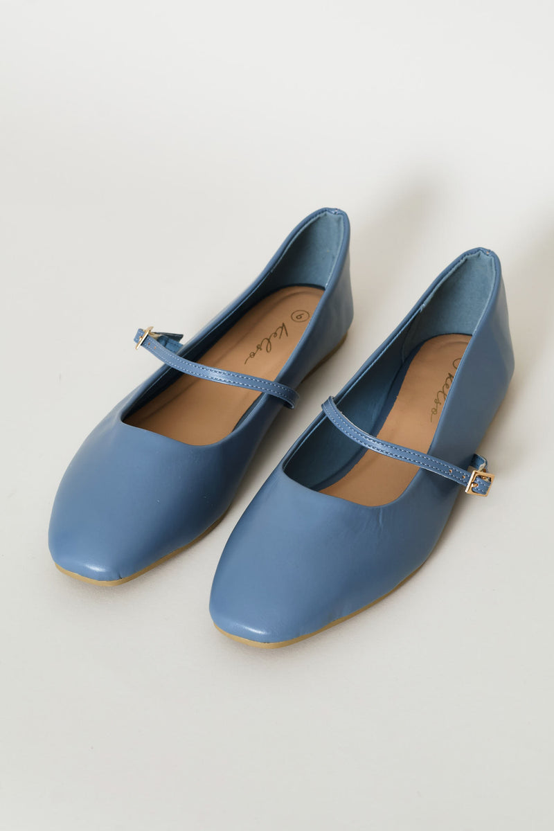 Plain Mary-Jane Pump - Duck Egg Blue