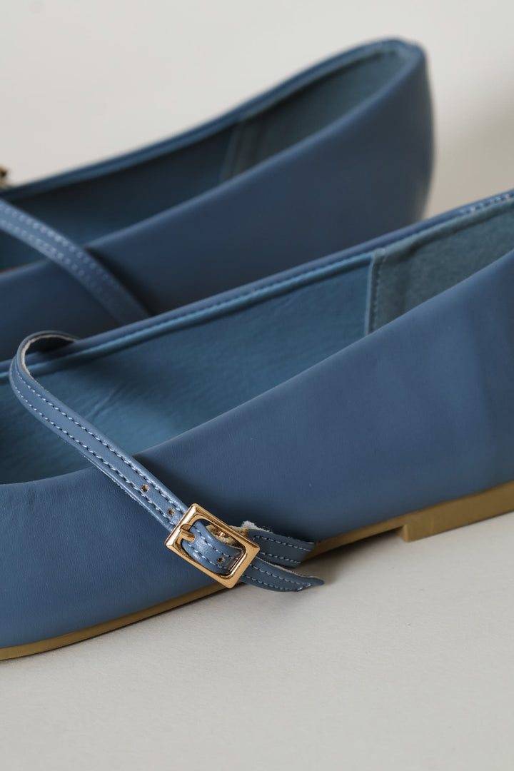 Plain Mary-Jane Pump - Duck Egg Blue