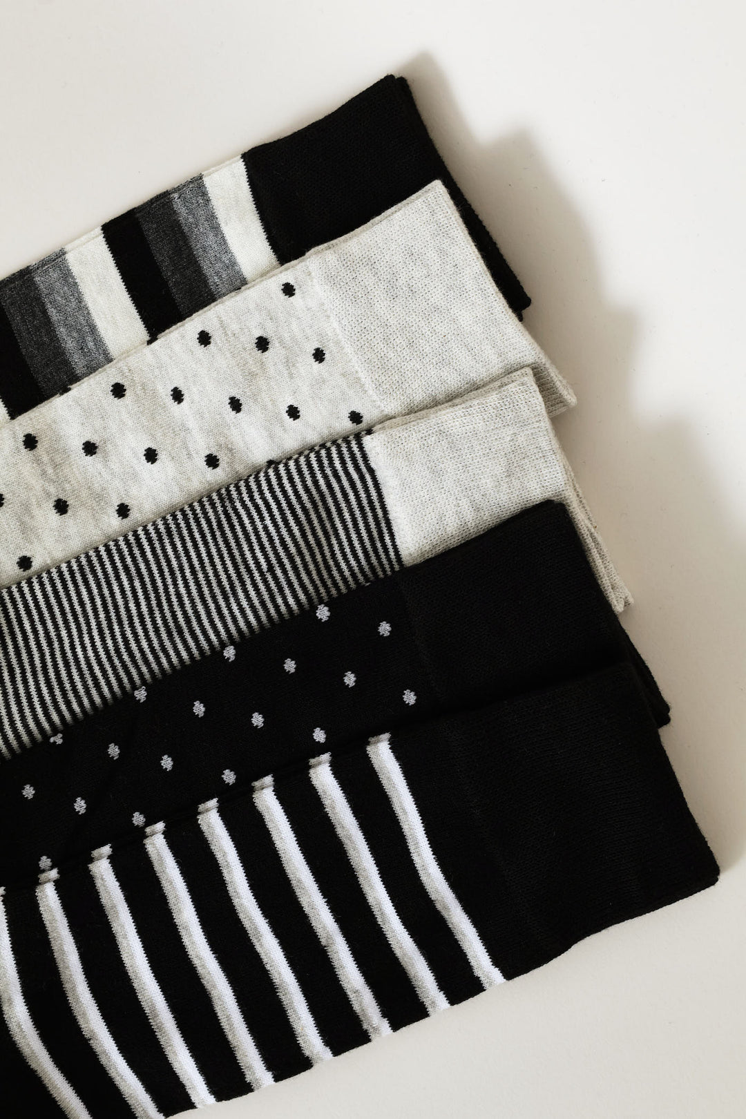 5 Pack Fashion Anklet Sock - Black/Grey