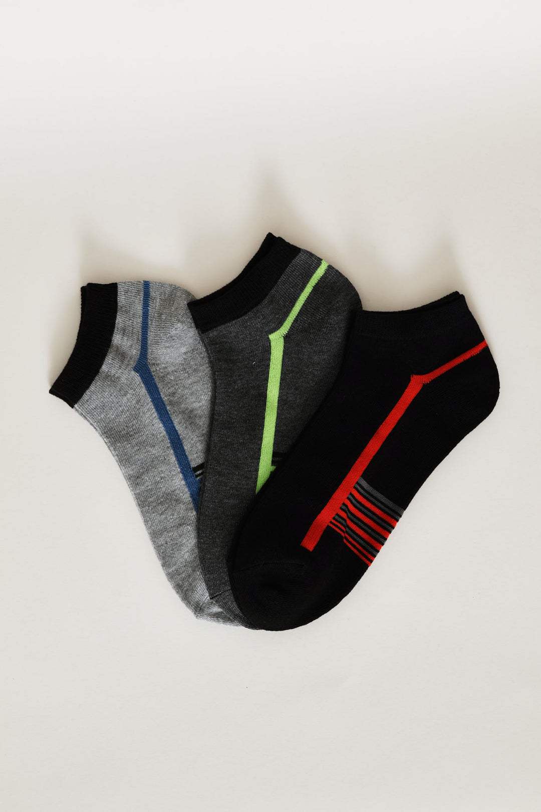 3 Pack Low Cut Socks - Grey