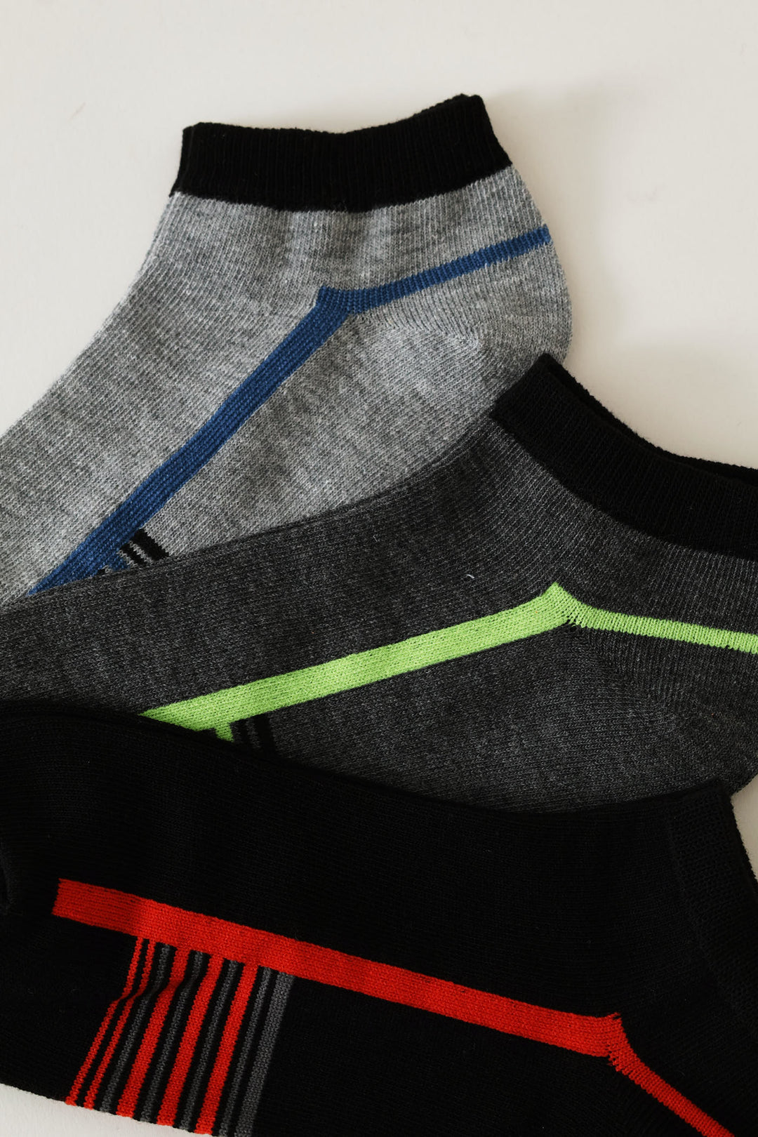 3 Pack Low Cut Socks - Grey