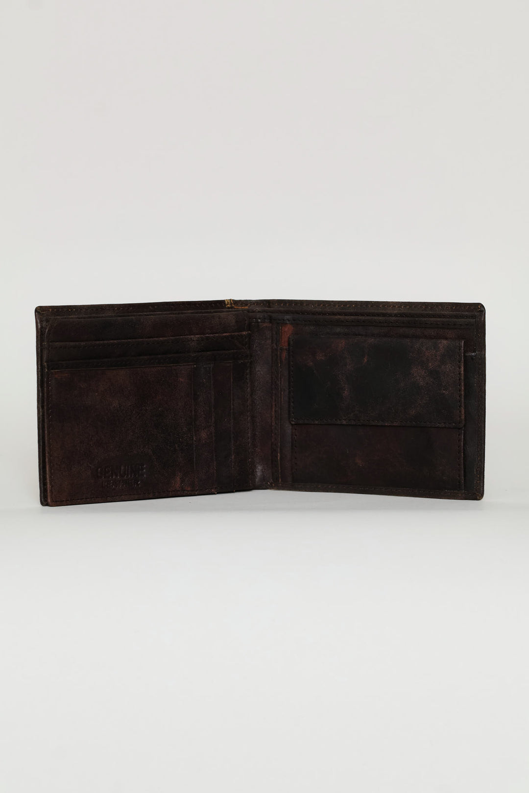Metal Badge Wallet - Charcoal