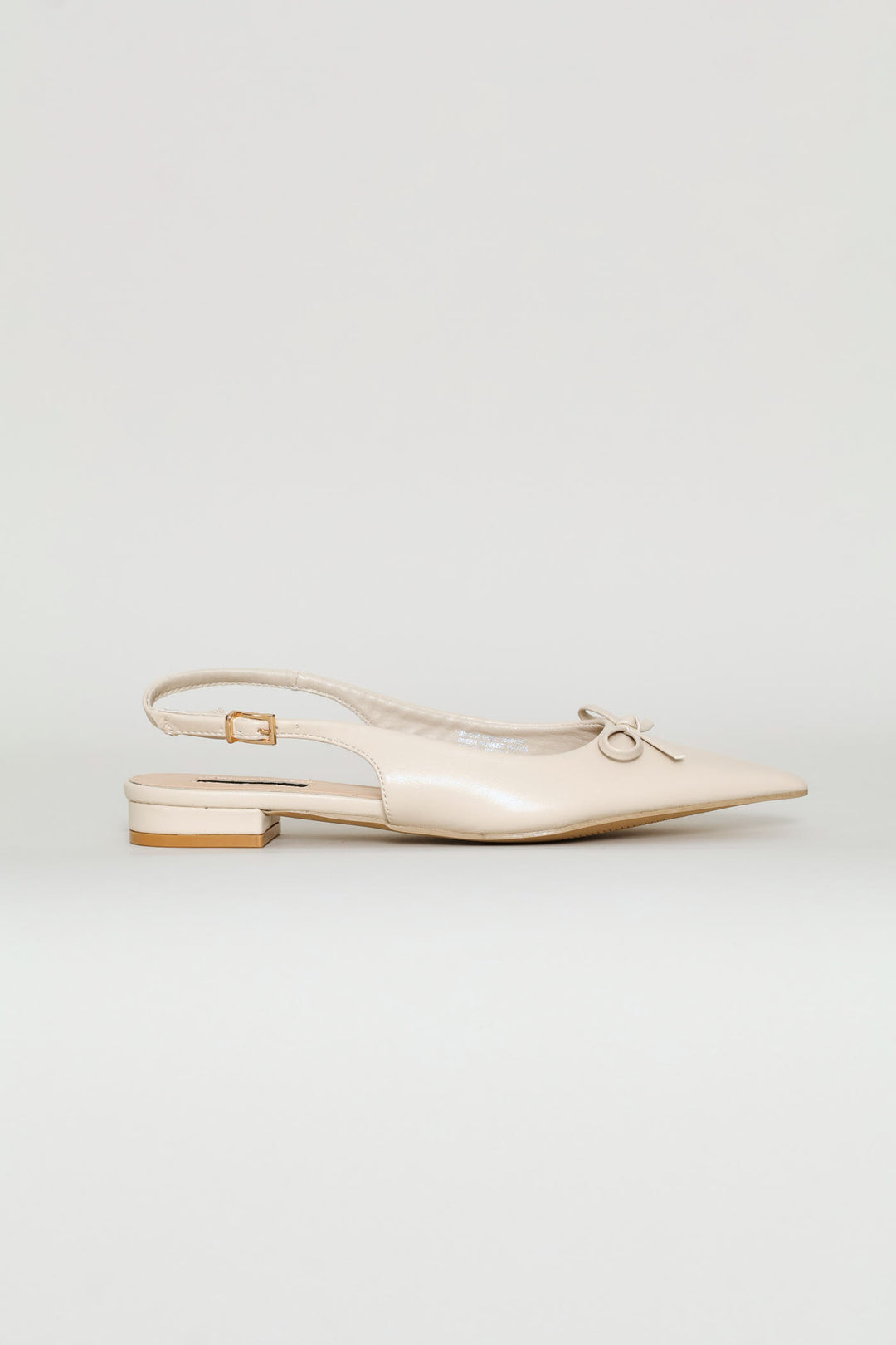 Dainty Bow Slingback - Off White