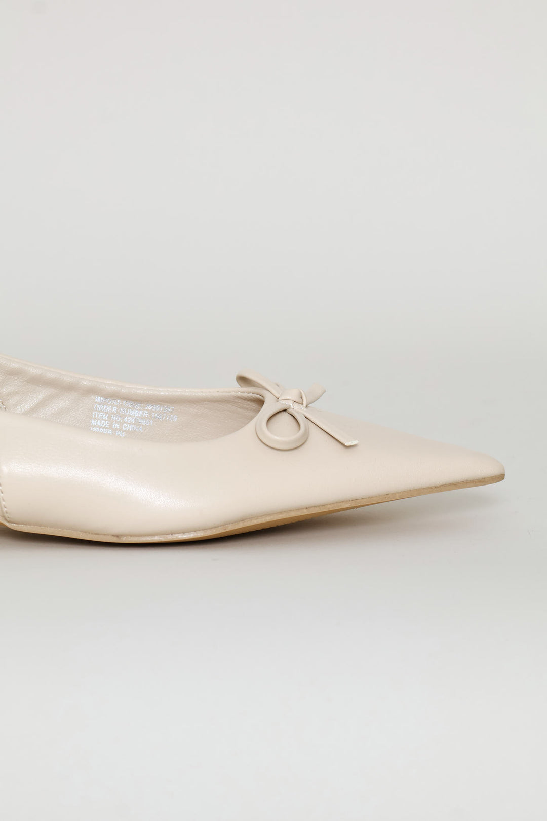 Dainty Bow Slingback - Off White