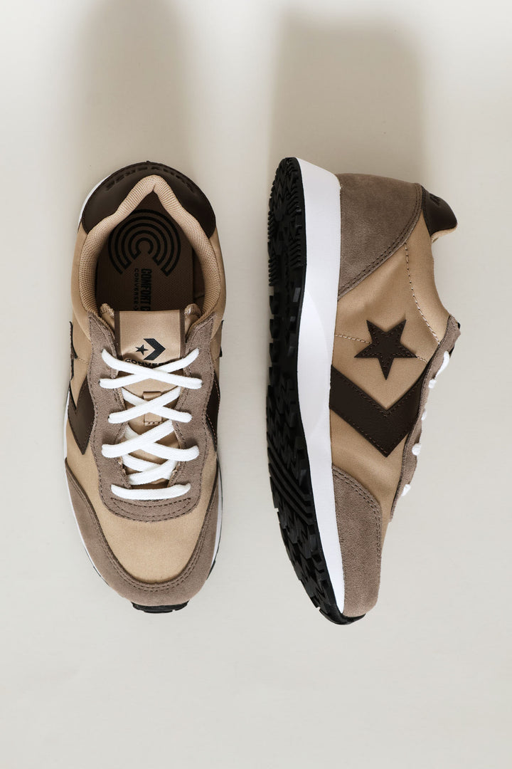 Omega Suede Trainer - Brown