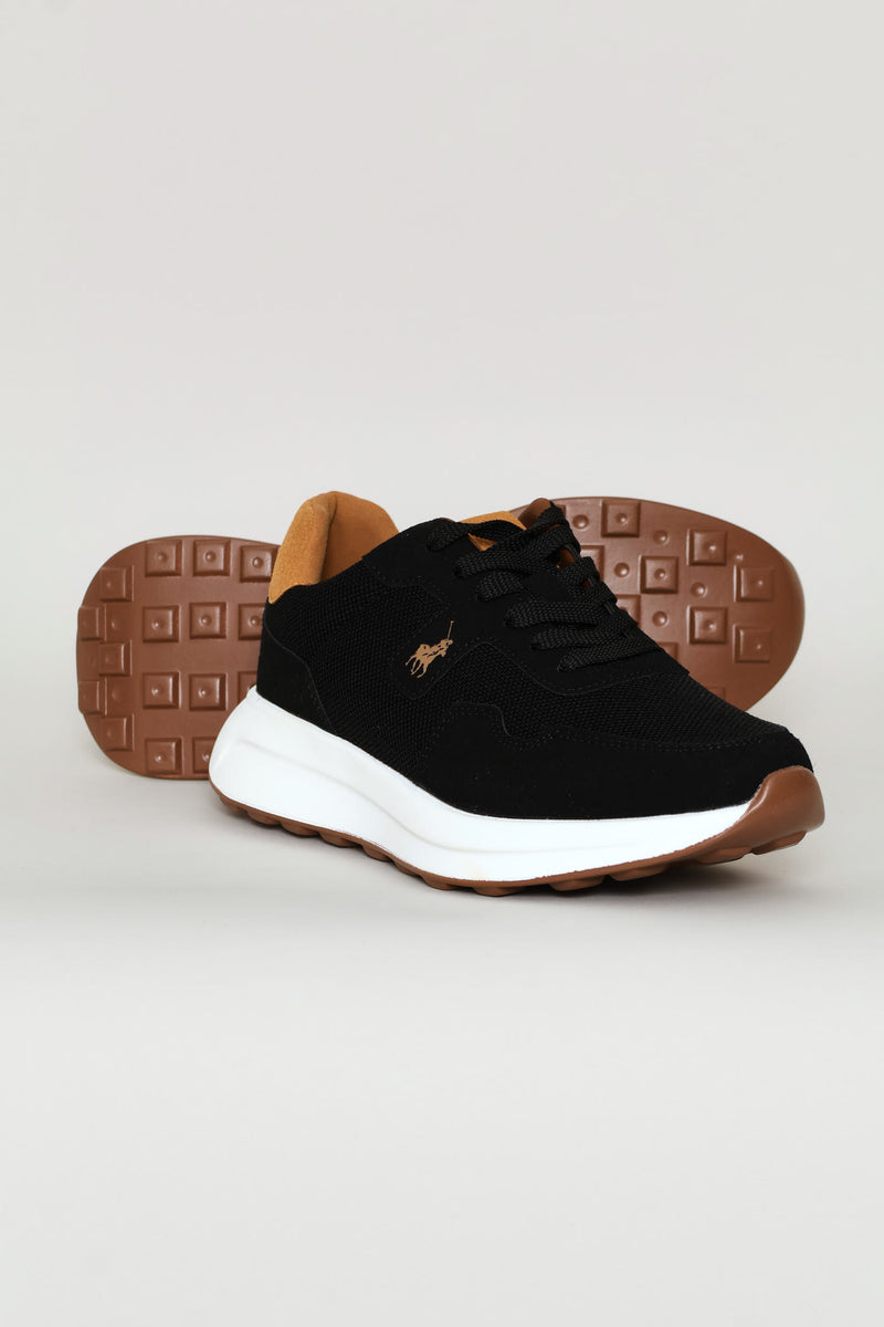Mixed Combination Runner - Black