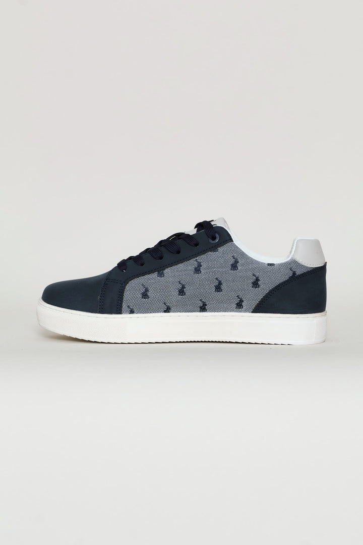 Jacquard Sneaker - Navy