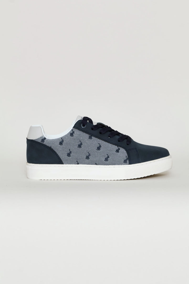 Jacquard Sneaker - Navy
