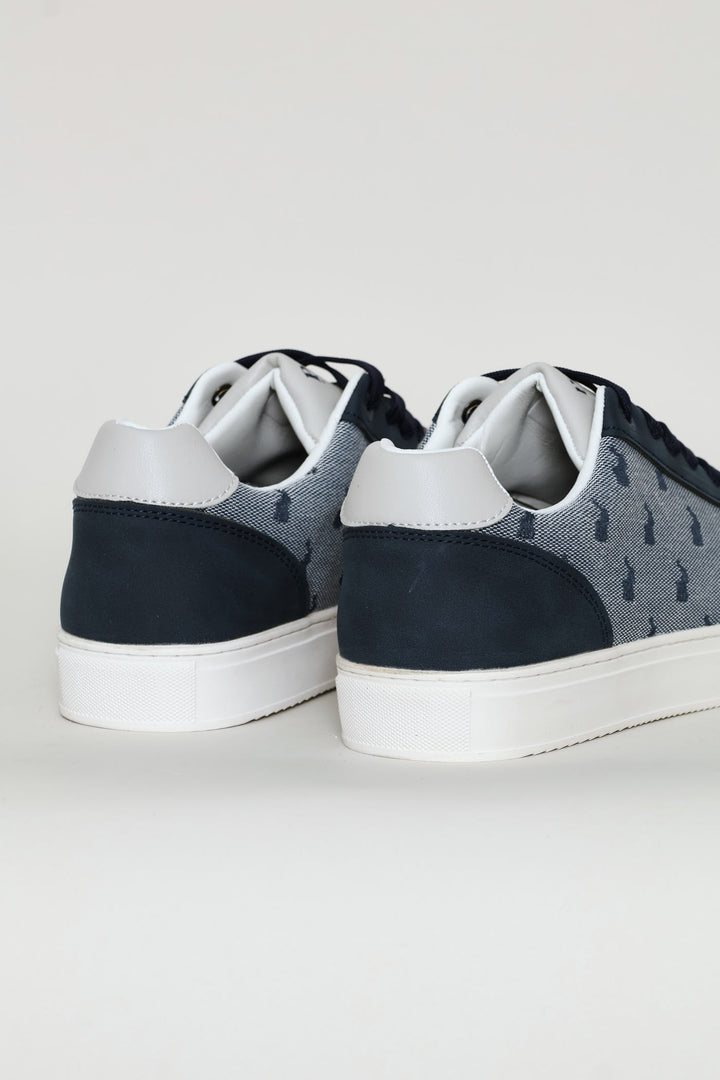 Jacquard Sneaker - Navy