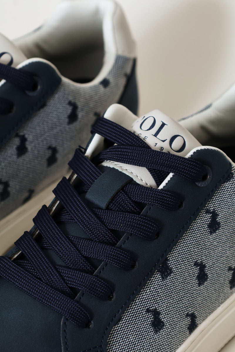 Jacquard Sneaker - Navy