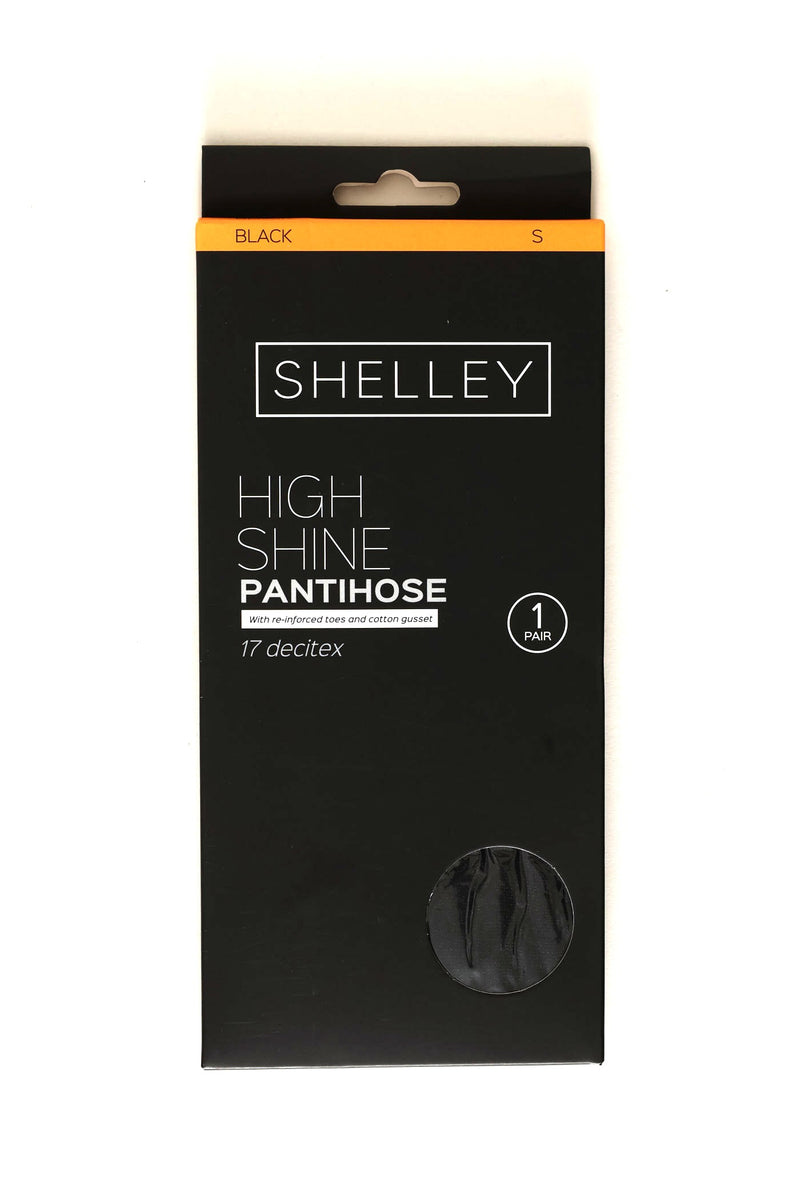 Extra Sheer High Shine Stockings - Black