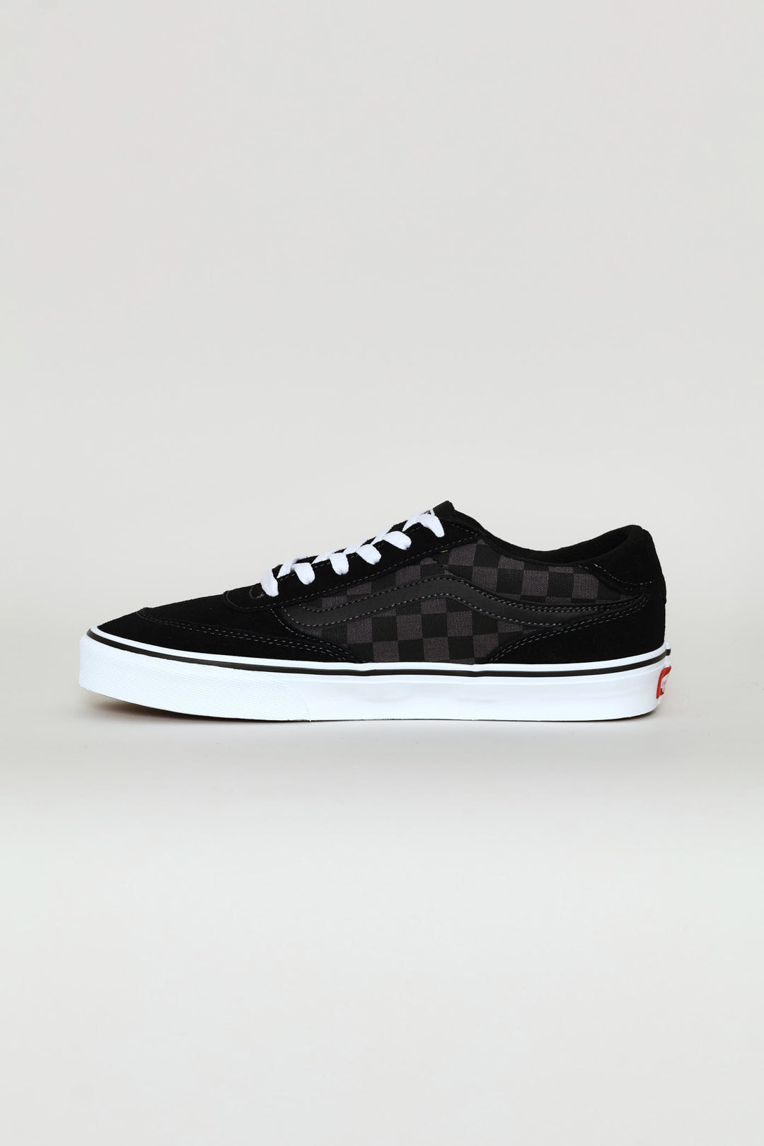 Brooklyn Check Detail Sneaker - Black