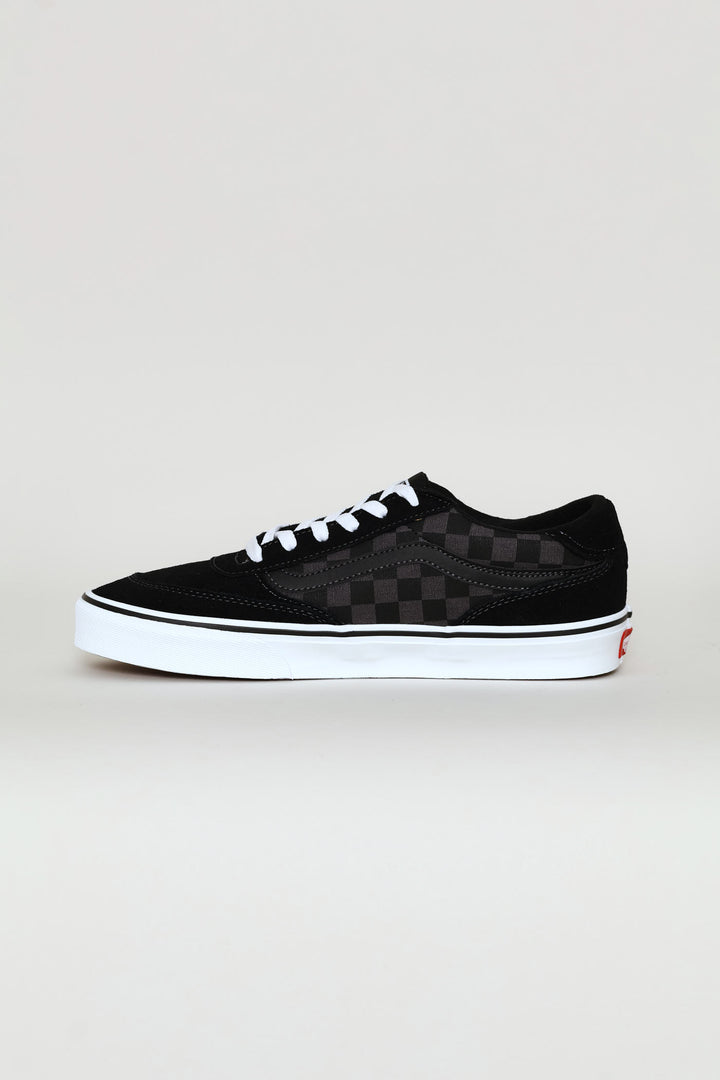 Brooklyn Check Detail Sneaker - Black