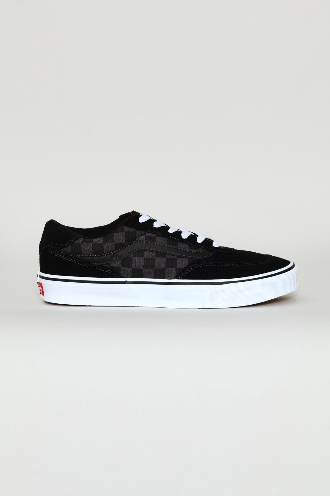 Brooklyn Check Detail Sneaker - Black