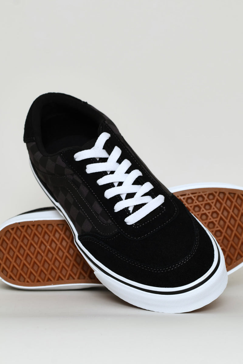 Brooklyn Check Detail Sneaker - Black