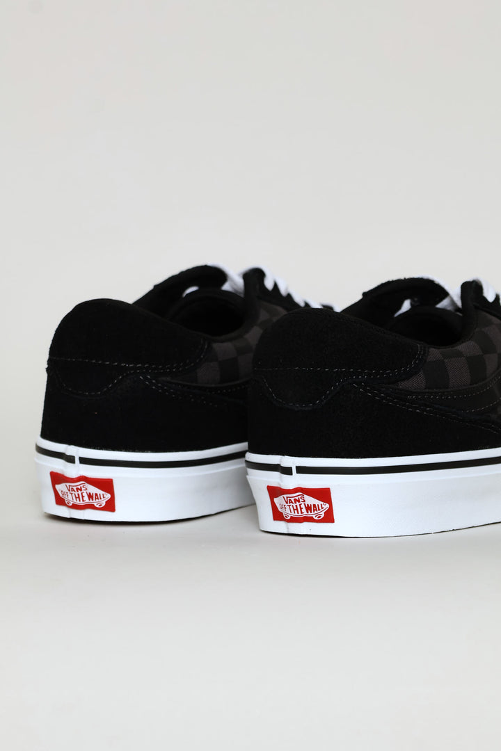 Brooklyn Check Detail Sneaker - Black