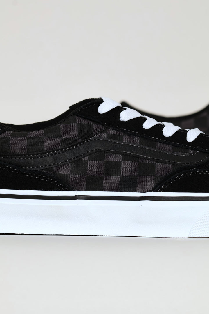 Brooklyn Check Detail Sneaker - Black
