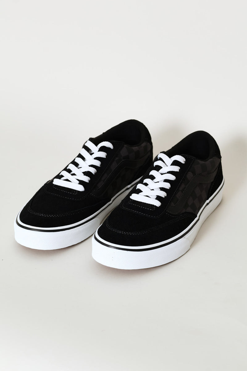 Brooklyn Check Detail Sneaker - Black