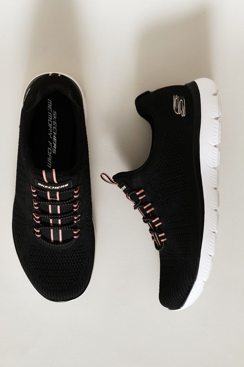 Summits Soft Breeze Sneaker - Black