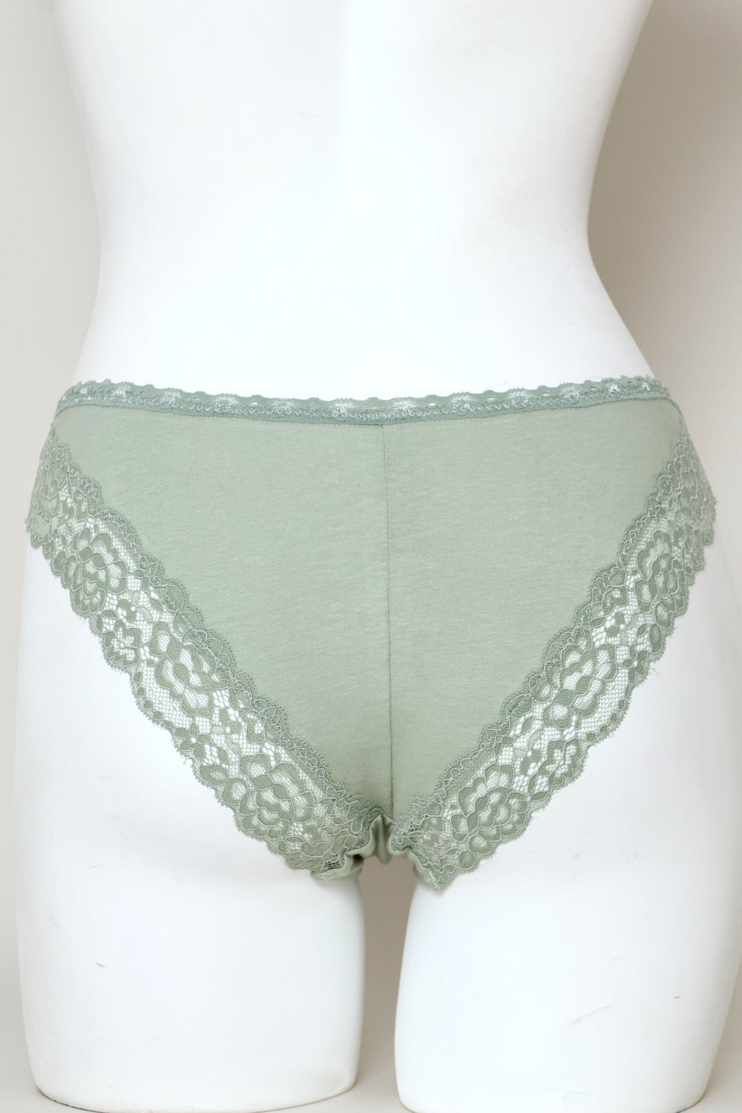 3 Pack Cotton Brazilian Panties - Brown/Sage/Oatmeal