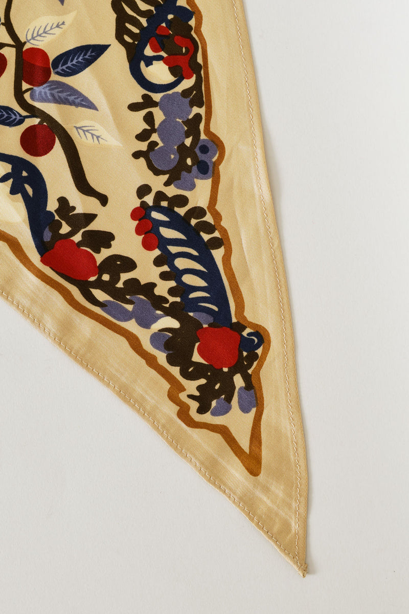 Triangle Neckerchief - Folk Forest - Camel