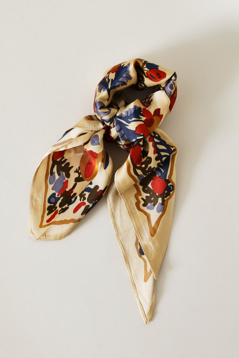 Triangle Neckerchief - Folk Forest - Camel