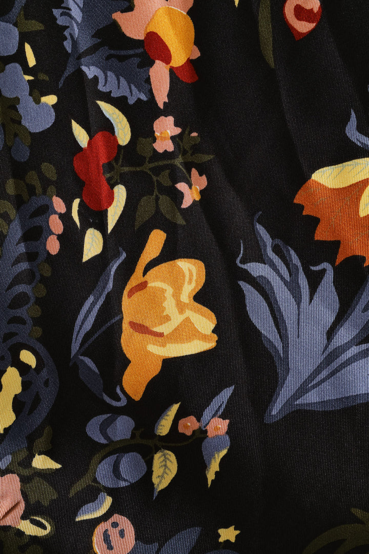 Triangle Neckerchief - Folk Forest - Black