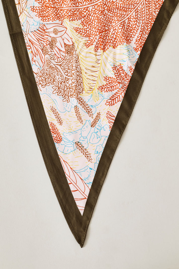 Triangle Neckerchief - The Palms - Pink