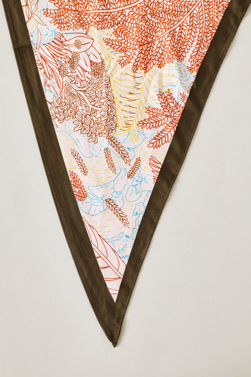 Triangle Neckerchief - The Palms - Pink