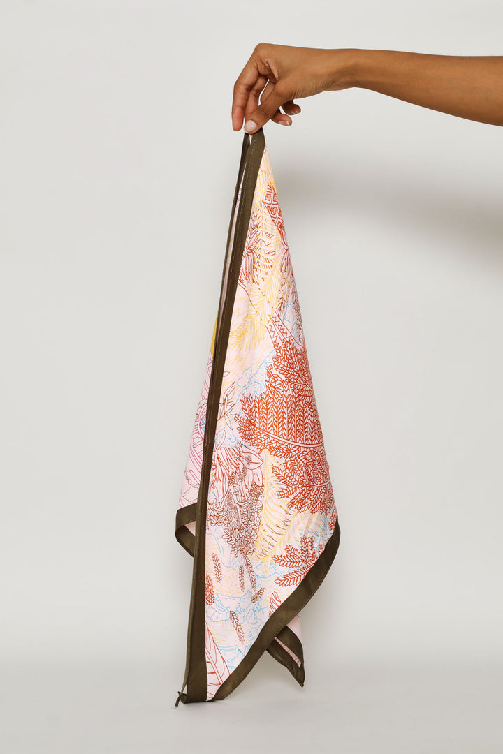 Triangle Neckerchief - The Palms - Pink