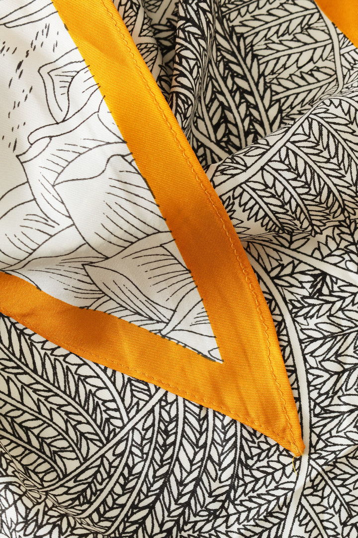 Triangle Neckerchief - The Palms - Mustard