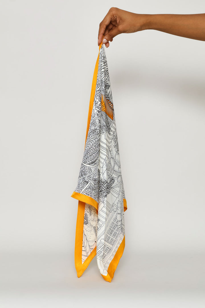 Triangle Neckerchief - The Palms - Mustard