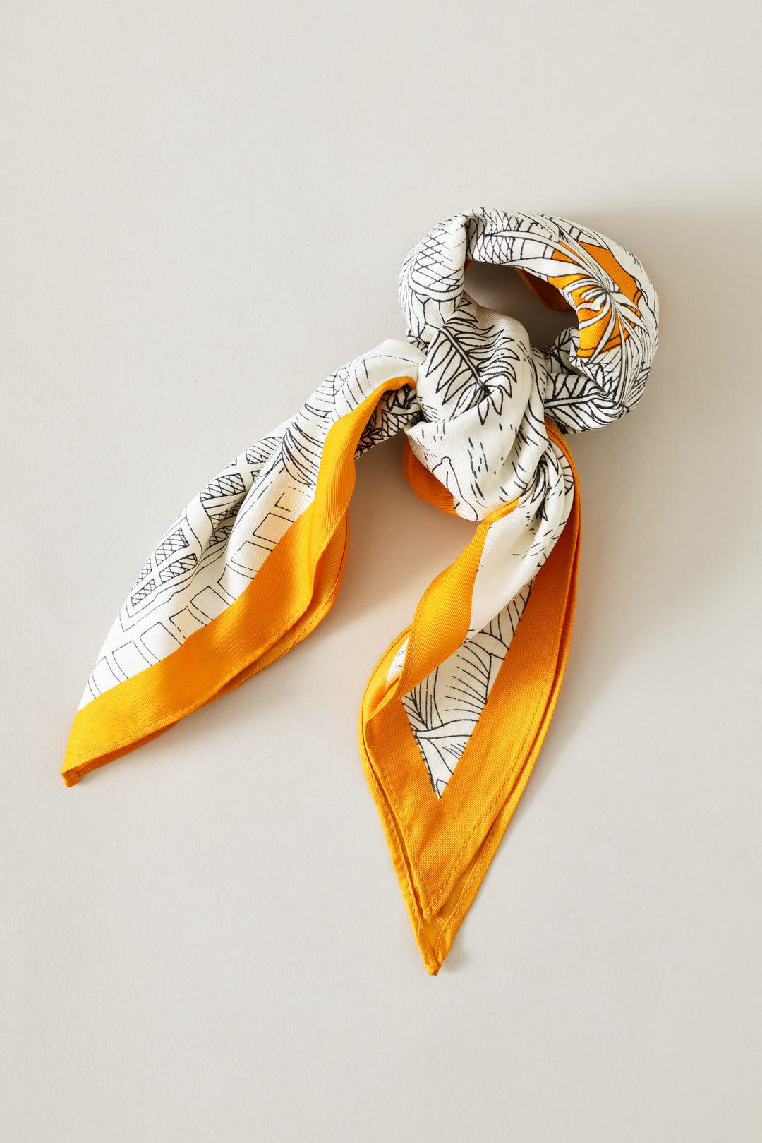 Triangle Neckerchief - The Palms - Mustard