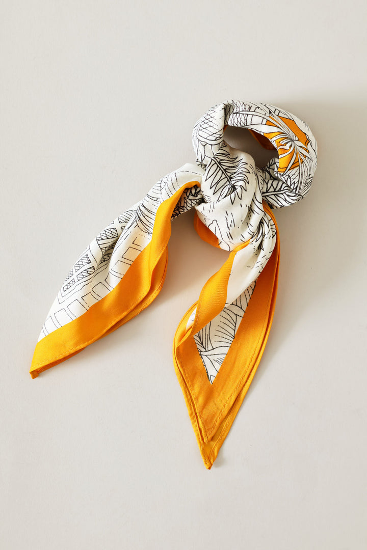 Triangle Neckerchief - The Palms - Mustard