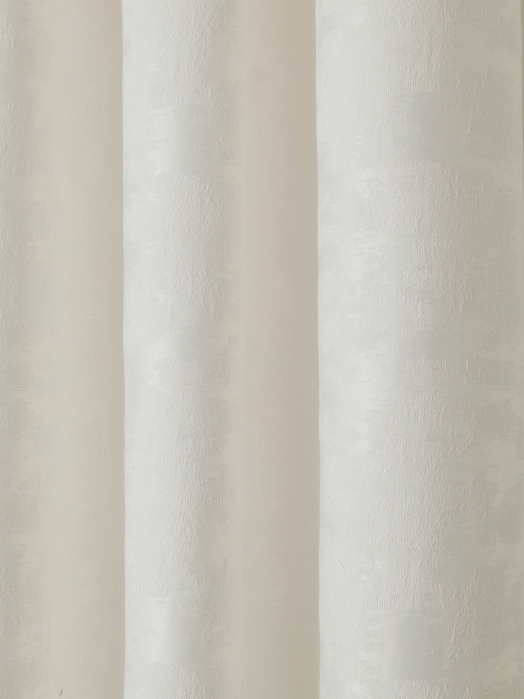 Eyelet Lined Jacquard Marble Curtain - White
