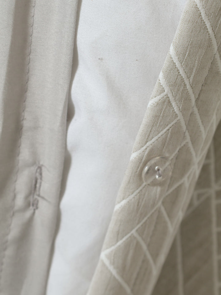 Quilted Jacquard Duvet - Grey