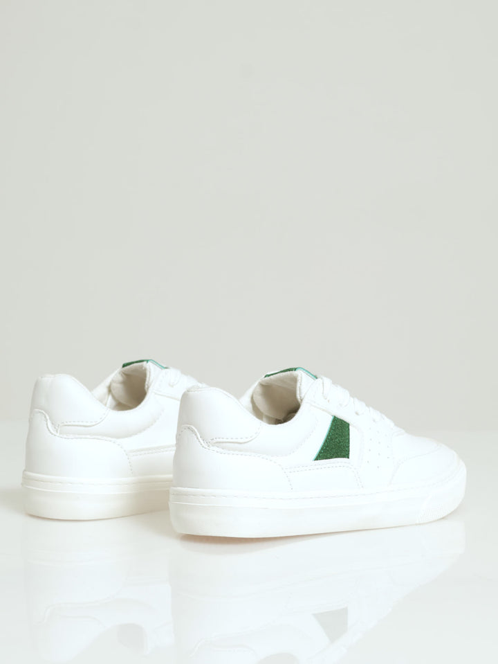 Boys Vulcro Sneaker - White