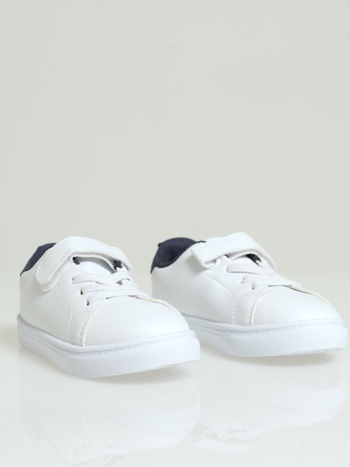 Pre-Boys Sneaker - White/Navy