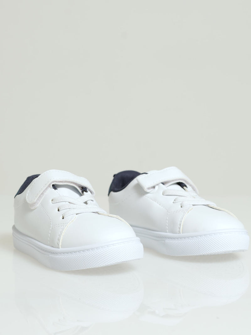 Pre-Boys Sneaker - White/Navy